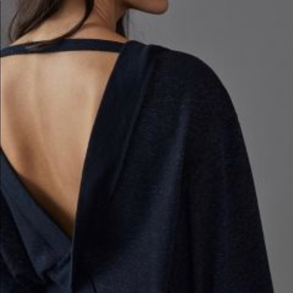 Anthropologie PILCRO RYANNE OPEN BACK SWEATSHIRT